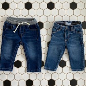 CAT & JACK, OLD NAVY | EUC BABY JEANS 12M (Set of 2)